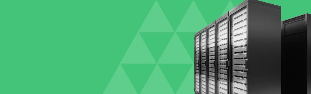 A row of servers, representing the Data Centres sub-sector